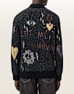Meller Zip Up Jacquard Cardigan