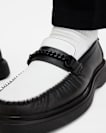 Gibbs Leather Chain Loafers Shoes