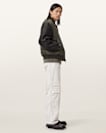 Myler Leather Sleeve Bomber