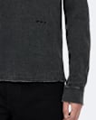 Raine Waffle-Knit Long-Sleeve T-Shirt