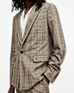 Maffrett Checked Skinny Fit Blazer