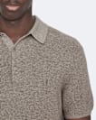 Aspen Waffle-Knit Short-Sleeve Polo