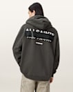 Redact Oversized Zip-Up Hoodie