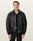 Marco Oversized Leather Bomber Jacket