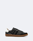 Sheer Contrast Leather Trainers