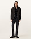 Survey Double Layered Leather Blazer
