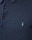 Mode Merino Long Sleeve Ramskull Polo Shirt