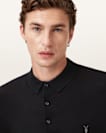 Mode Merino Long Sleeve Ramskull Polo Shirt