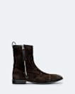 Dorian Zip-Up Suede Ankle Boots