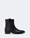 Hiro Zip-Up Leather Ankle Boots