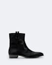 Hiro Calf Hair Zip-Up Boots