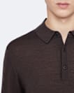 Mode merino long sleeve polo