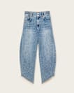 Taylor Frayed Barrel Leg Jeans