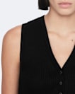 Cruz Ribbed Knitted Waistcoat