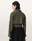 Ophelia Cropped Suede Jacket