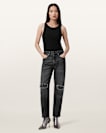 Ida Cropped Straight Denim Jeans