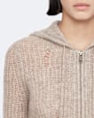 Mabel Cropped Alpaca-Blend Hoodie