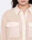 Sheer military shirt