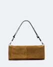 Lutece Fold Suede Shoulder Bag
