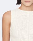 Vee Perforated Leather Dress