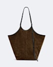 Siloh Suede Magazine Tote Bag