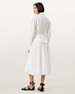 Nia Draped Midi Skirt