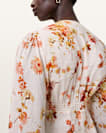 Taylen Floral Print Midi Dress