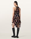 Gretel Asymmetric Tiered Midi Dress