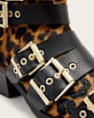 Jane Buckle Pointed Leather Boots