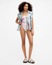 Elisa Ruched Bandeau Swimsuit