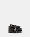 Elodie Double Buckle Leather Waist Belt