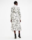 Skye Floral Asymmetric Hem Midi Dress