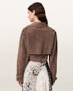 Ophelia Cropped Suede Jacket