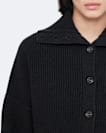Cropped merino wool cardigan