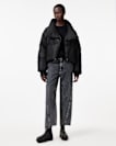 Nickol Asymmetric Cropped Puffer Jacket
