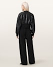 Jett Wide Leg Linen Blend Trousers