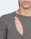 Cruz asymmetric button-front cardigan