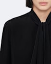 Bow-detail silk shirt