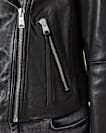 Dalby Slim Fit Leather Biker Jacket
