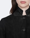 Surveya Single-Breasted Leather Jacket