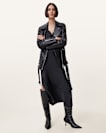 Billie Relaxed Fit Leather Biker Jacket