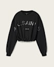 Biggy Logo Print Cropped Sweatshirt