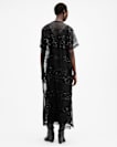 Izabela Embellished Mesh Maxi Dress