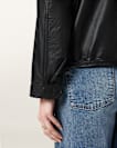Clay Cropped Leather Jacket