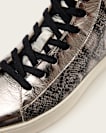 Tana Metallic Leather High Top Trainers