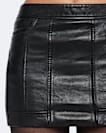 Endry leather mini skirt