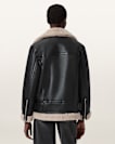 Sola Oversized Shearling Biker Jacket
