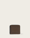 Lena Hex Zip Up Leather Wallet