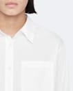 Oversized cotton poplin shirt