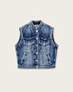 Mav Studded Denim Waistcoat